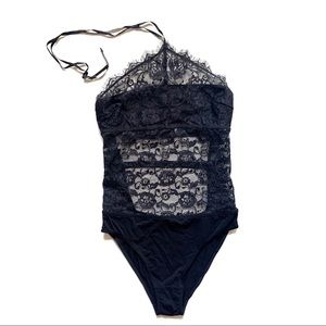 {Forever 21} Lace Halter Bikini Bottom Bodysuit